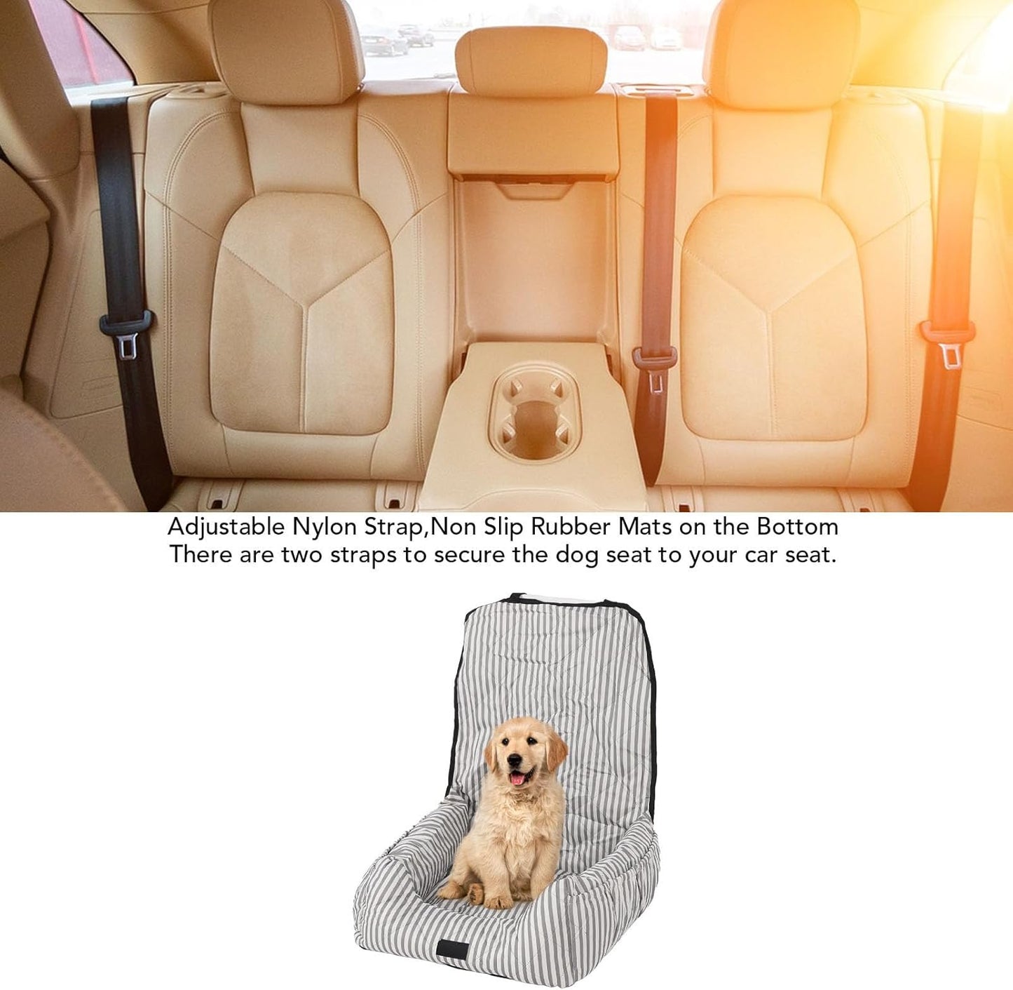 Dog Booster Seat Portable, Water Proof Polyester and PP