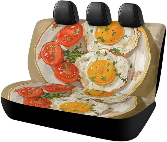 Eggs and Tomatoes Dog Car Seat Covers Waterproof Truck Back