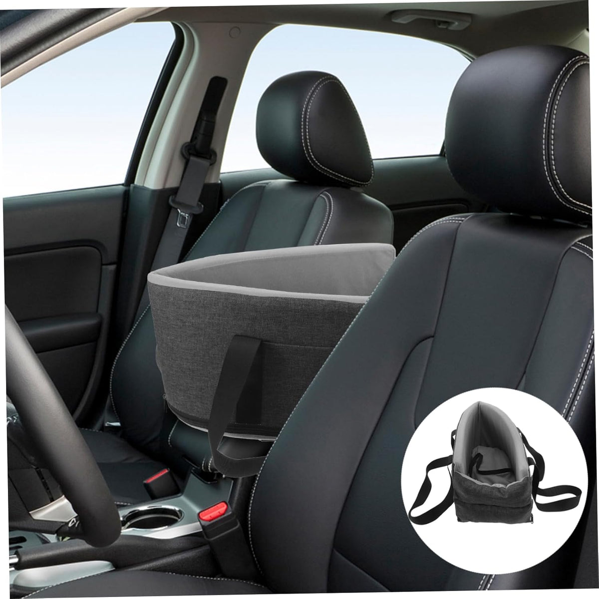 Washable Console Dog Cat Seat for Car Travel Cushion Design