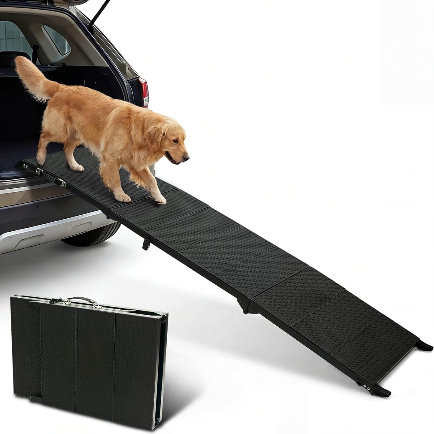 71" Long Dog Ramp for Car, Folding Pet Ramps for Large Dogs