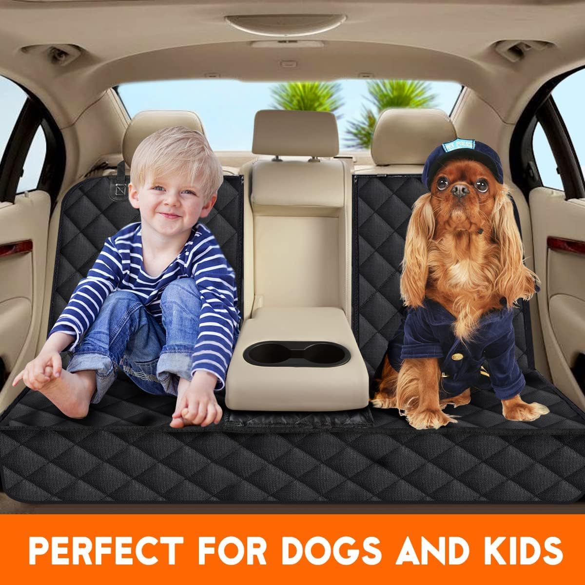 Dog Car Seat Cover for Back Seat for Genesis GV80 5 Seats