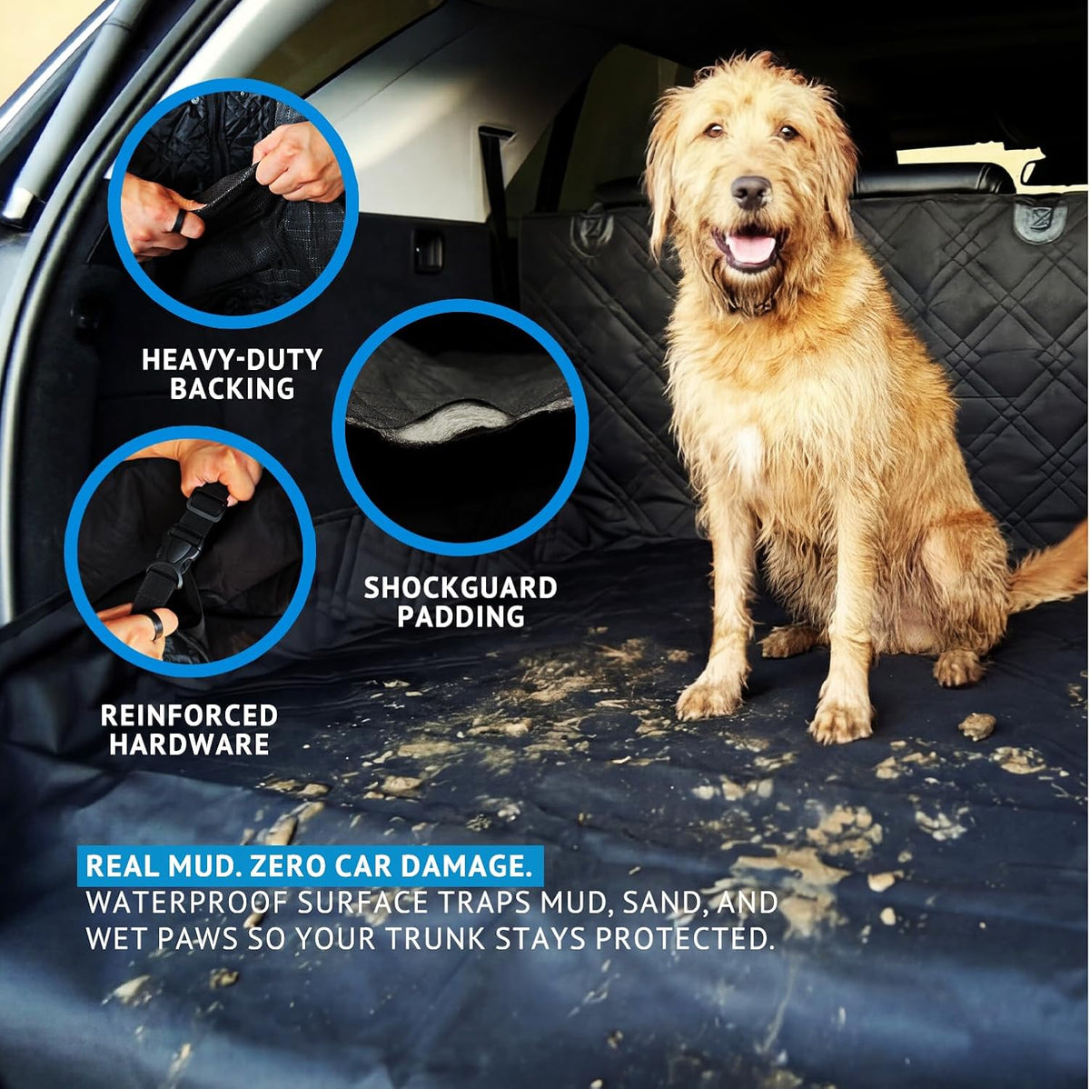 Bulldogology SUV Cargo Liner for Dogs 55"x82" Heavy Duty
