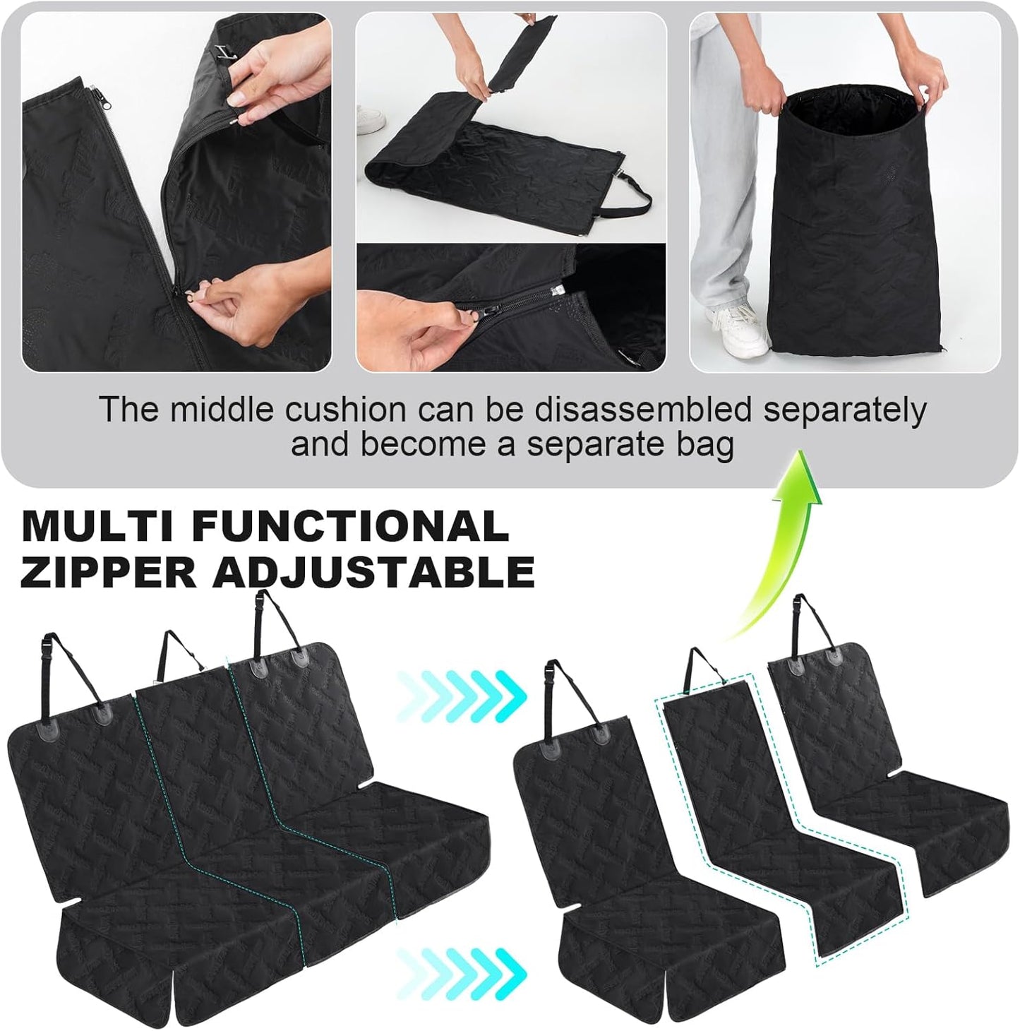 Dog Car Seat Cover for Back Seat, Waterproof & Scratch