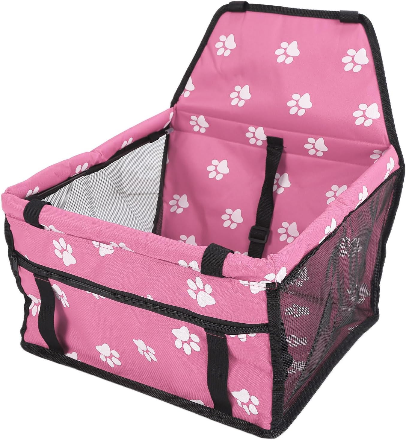 Bear Pattern Pet Carrier Cage, Washable Dog Car Seat