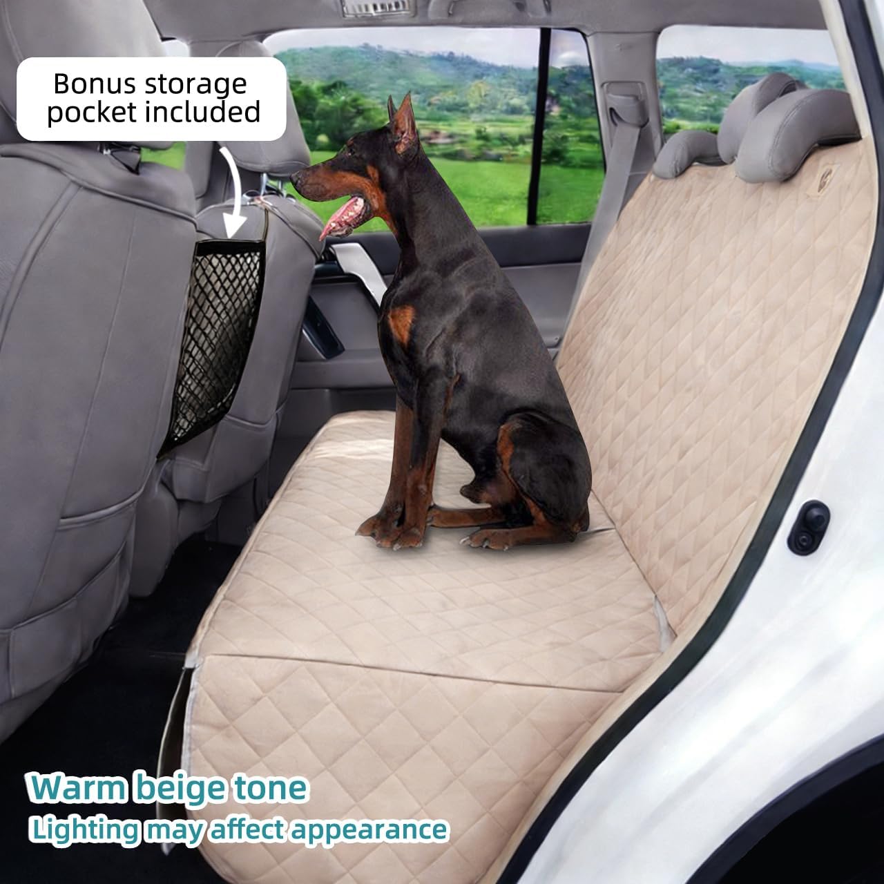 Dog Car Seat Cover for Back Seat Waterproof Backseat