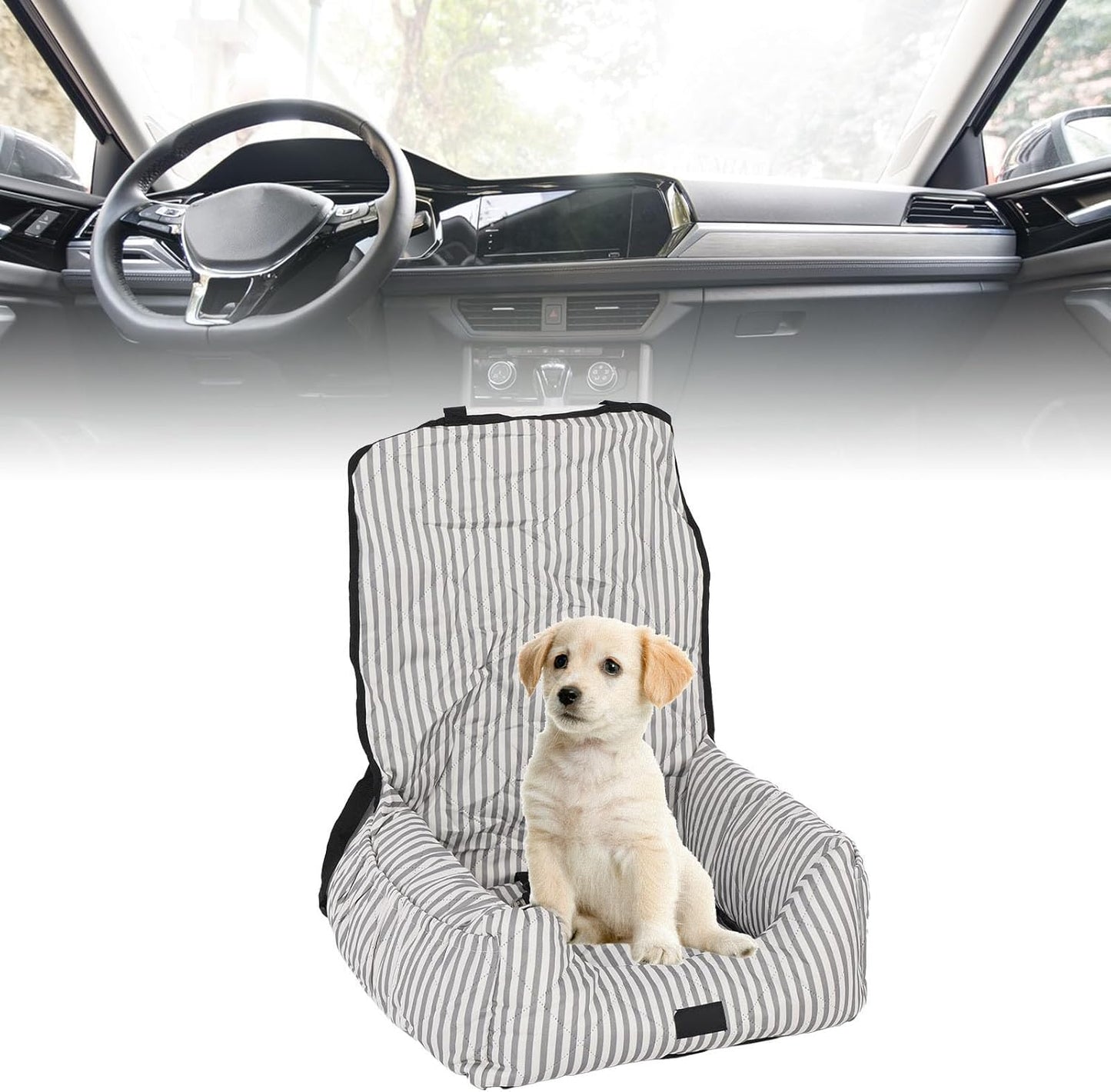 Dog Booster Seat Portable Detachable Polyester PP Cotton