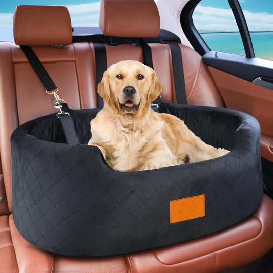 Dog Car Seat for Medium Dogs Up to 50 lbs, Pet Booster Seat