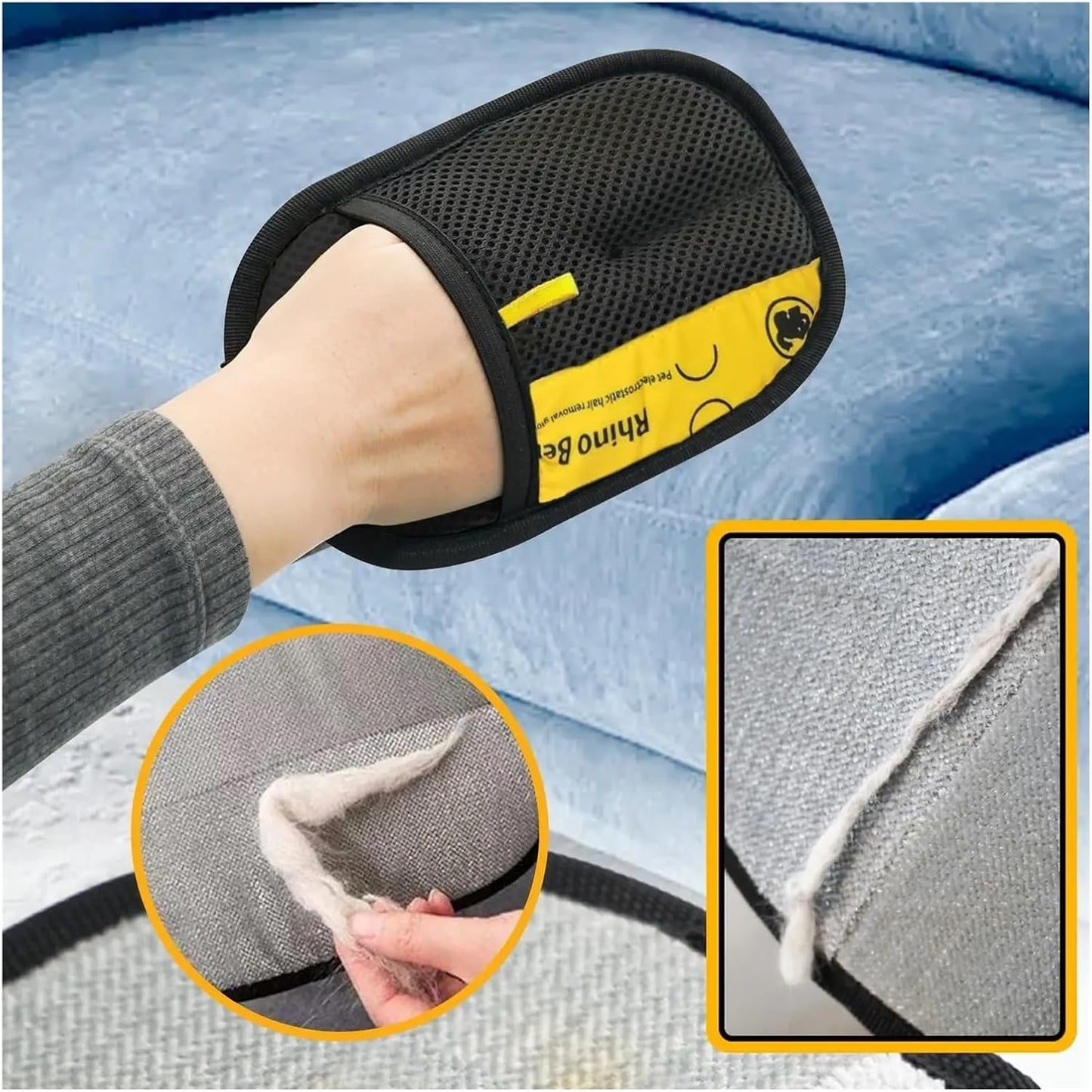 Efficient Pet Hair Removal Black Polypropylene Upgraded