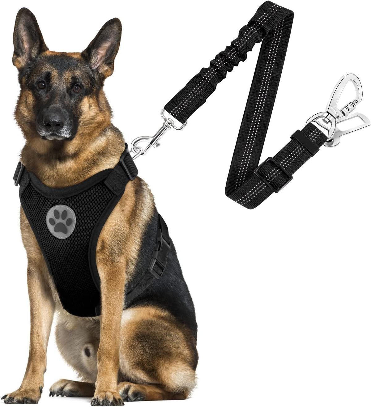 Dog Seat Belt Harness for Car, Dog Car Harness Adjustable
