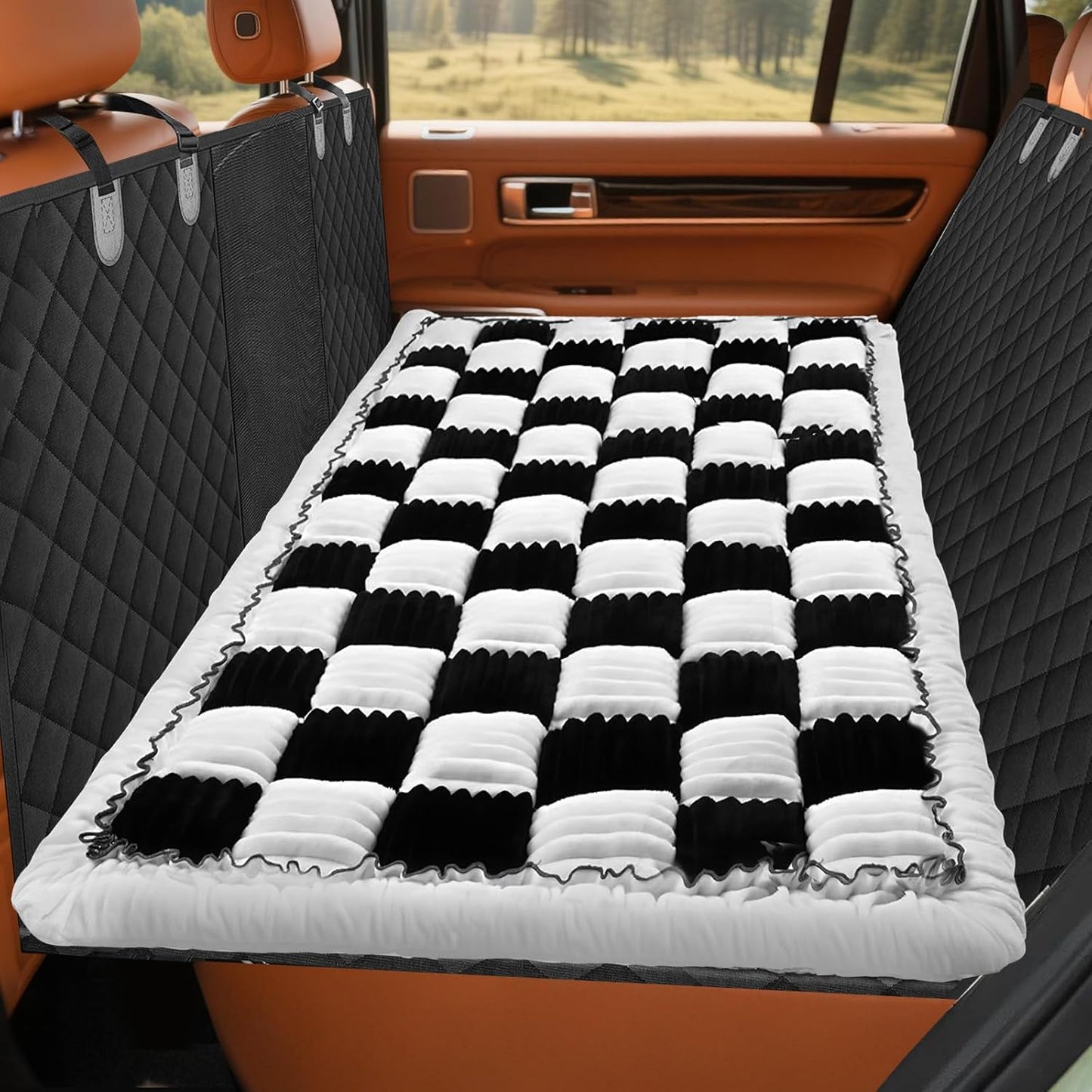 Backseat Dog Bed Mat for Car: 27.6" x 52" Non-Slip Dog Bed