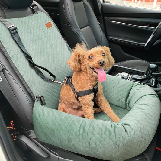 Dog Car Seat for Small Medium Dogs Up to 40lbs, Detachable