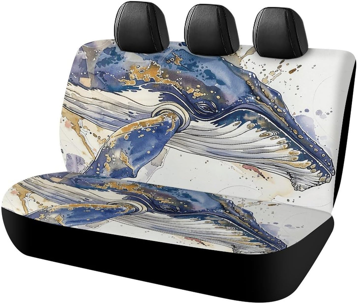 A Picture of A Whale Dog Car Seat Covers Waterproof Truck