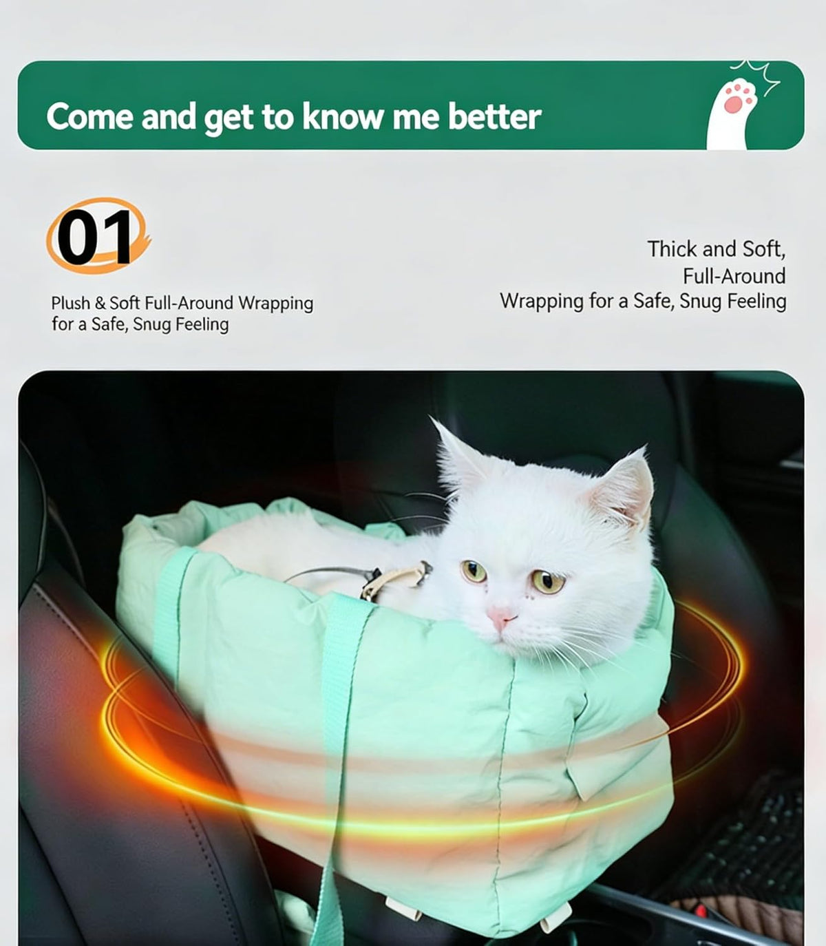 Pet Carrier Bags for Cars, Dog Travel Bags, pet car Seats