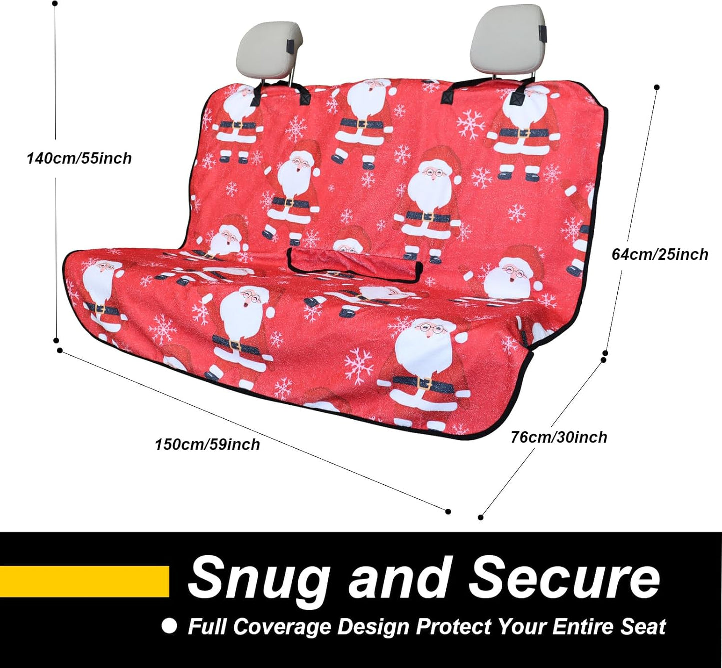 Back Seat Cover for Car Trucks Van SUV,Waterproof Rear