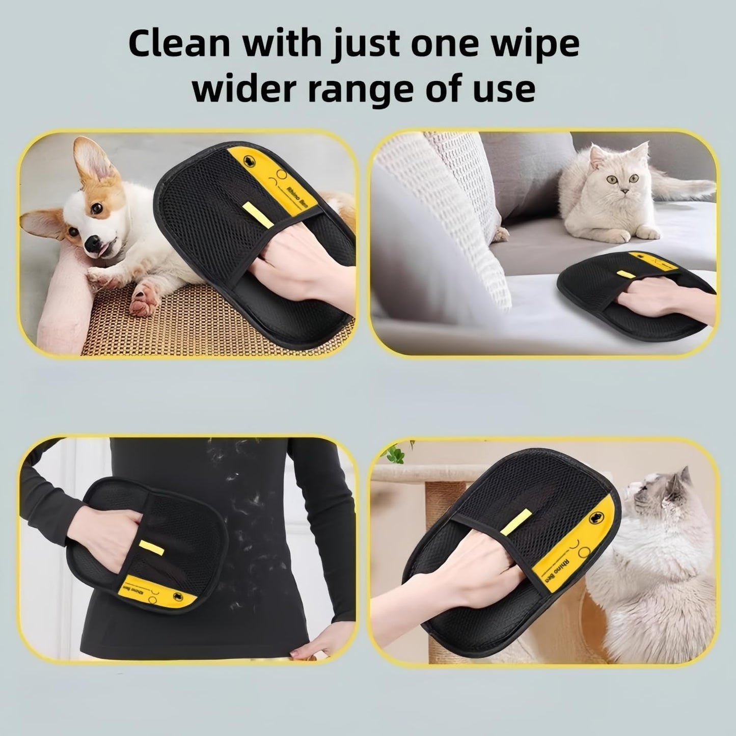 Kivori Pet Hair Removal Gloves Original,Electrostatic Pet