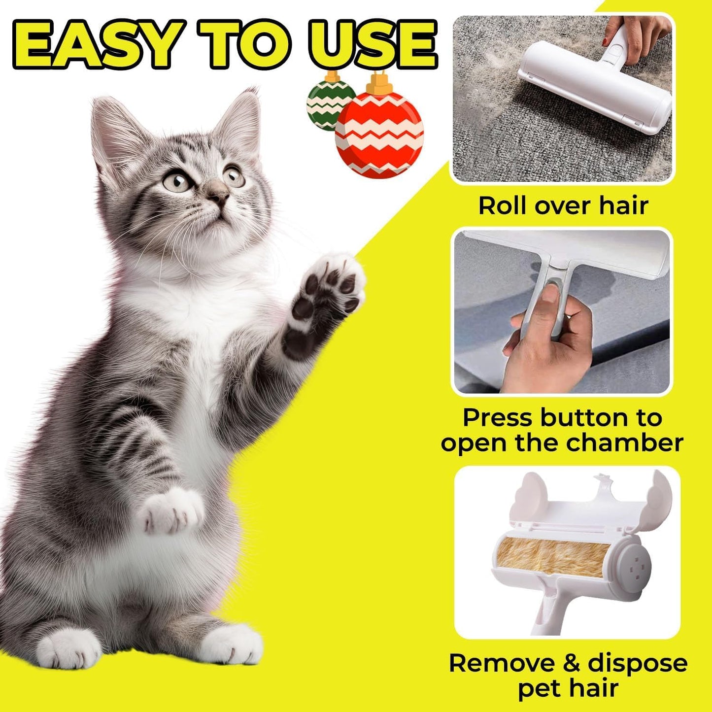 Pet Hair Remover and Reusable -Lint Roller for Pet Hair