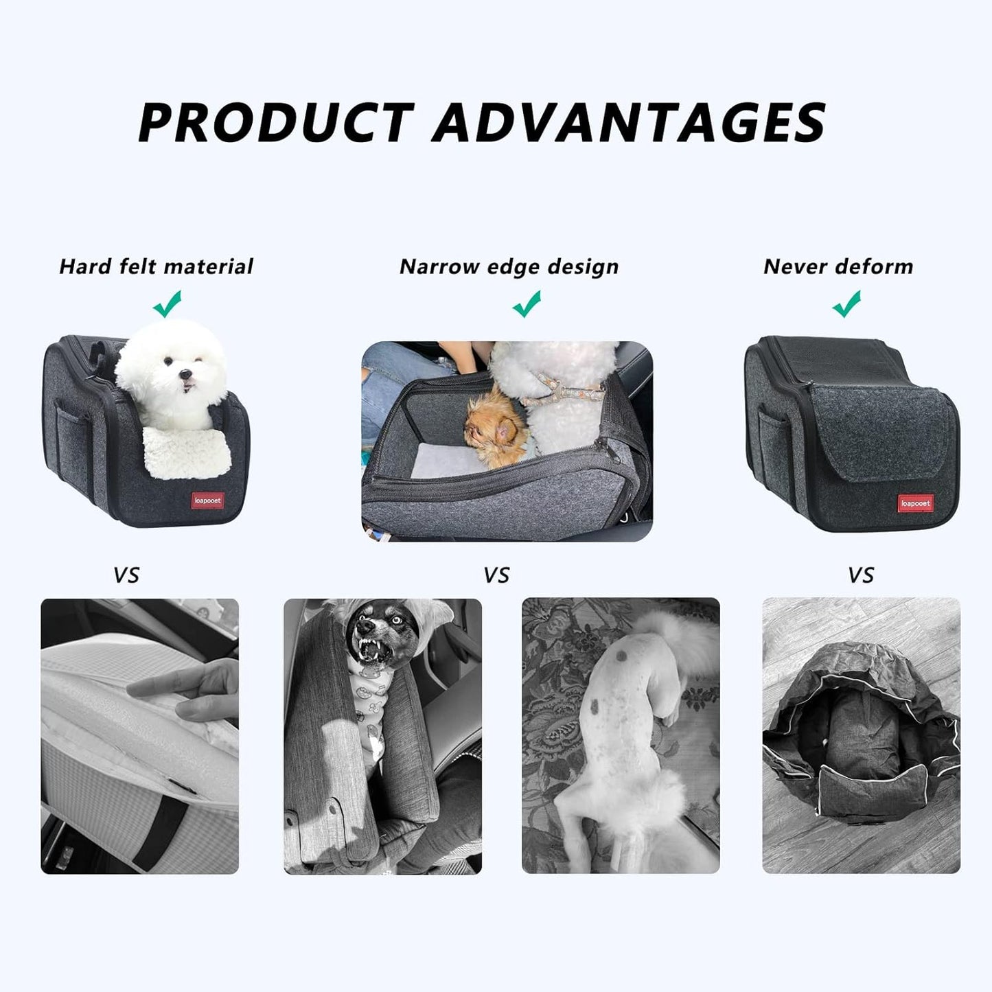 Center Console Dog Car Seat,Console Dog Car Seats for Small