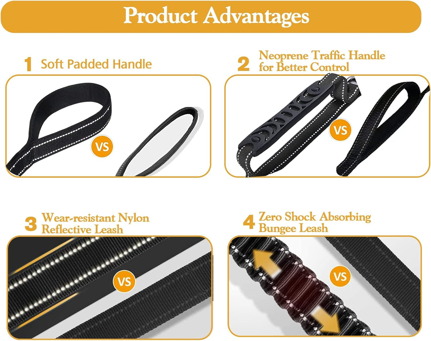 Heavy Duty Dog Leash Especially Large Dogs Up to 150lbs