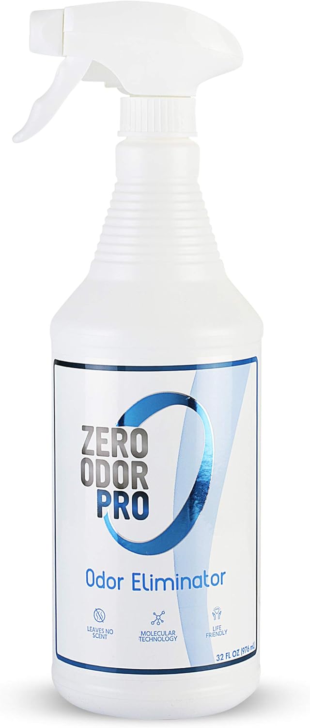 Zero Odor Pro Commercial Strength Odor Eliminator, Room Deodorizer and Air Freshener, Trigger Spray, 32 oz