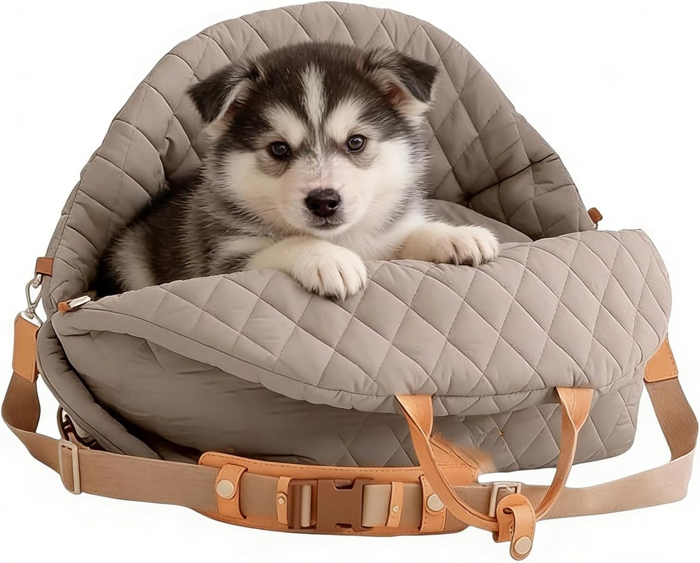 Dog Seat for Car | Adjustable Strap Soft Bed,Small Dog Car