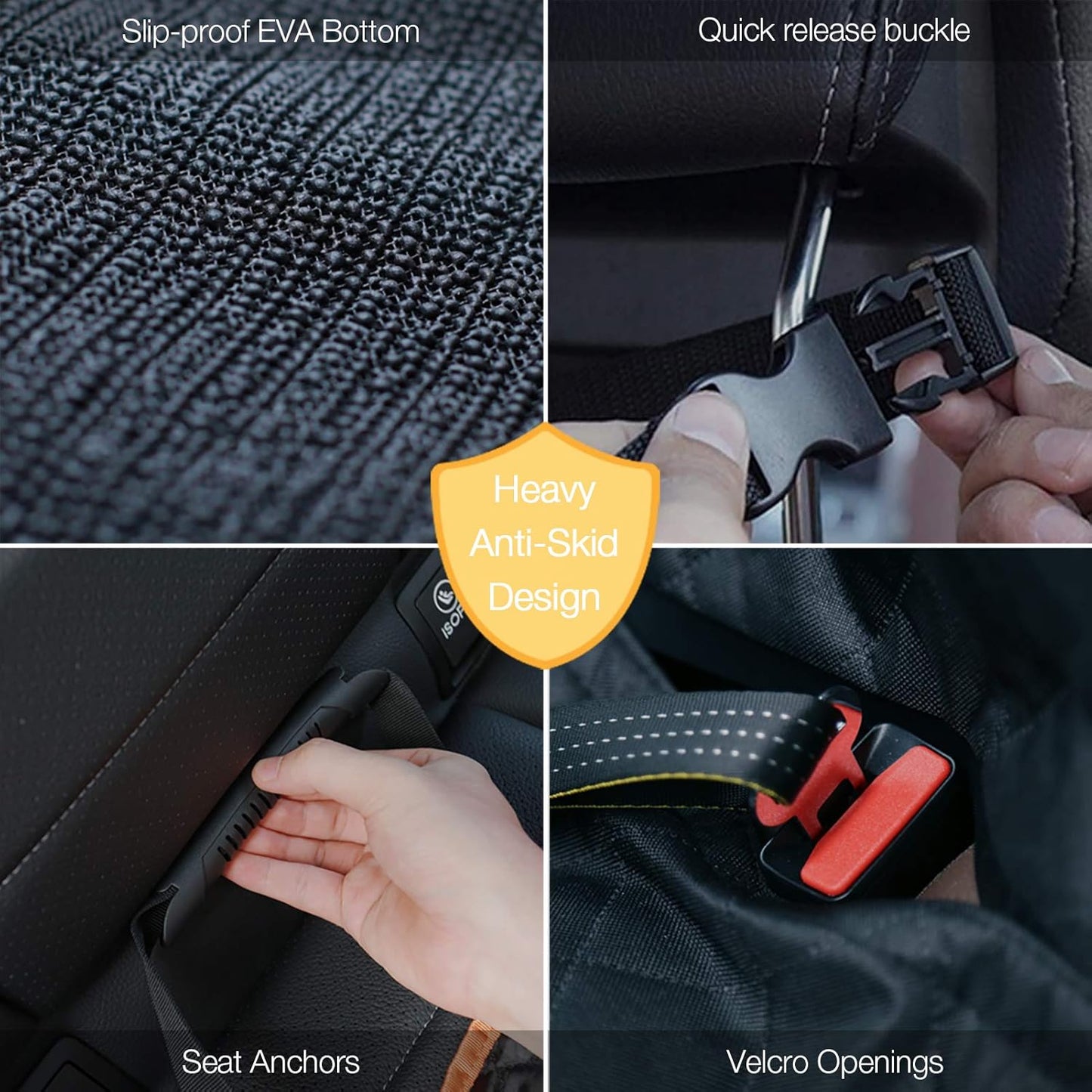 Dog Car Seat Covers , Dog Seat Cover with Side Flaps from
