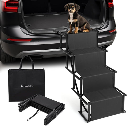 Dog Car Ramp - Folding Dogs 4 Step Ramp
