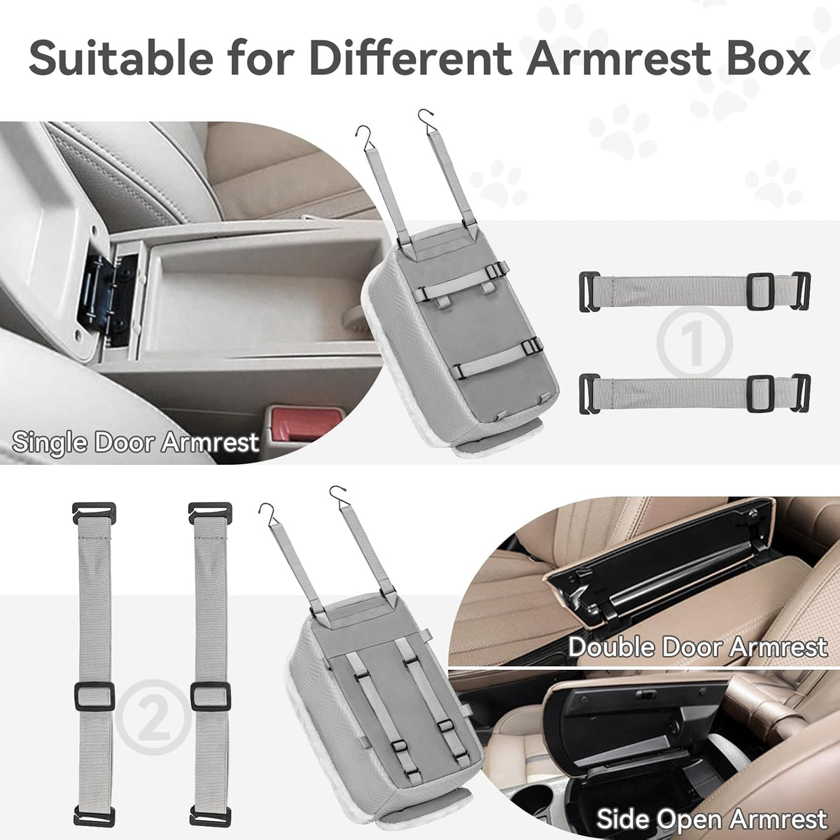 Console Dog Car Seat, Portable Small Dog Car Seat with Safe