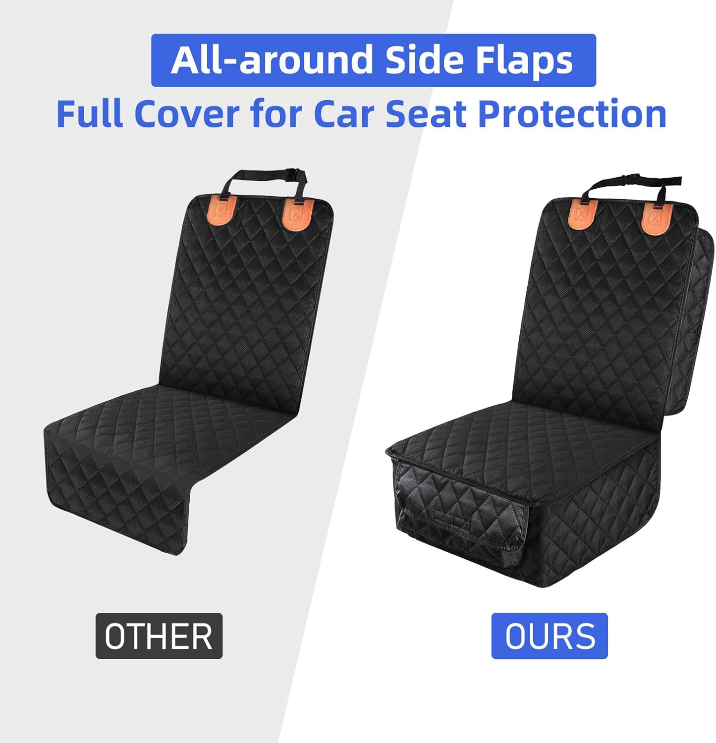 Front Seat Cover 2 Pack, Full Protection Dog Car Seat Cover