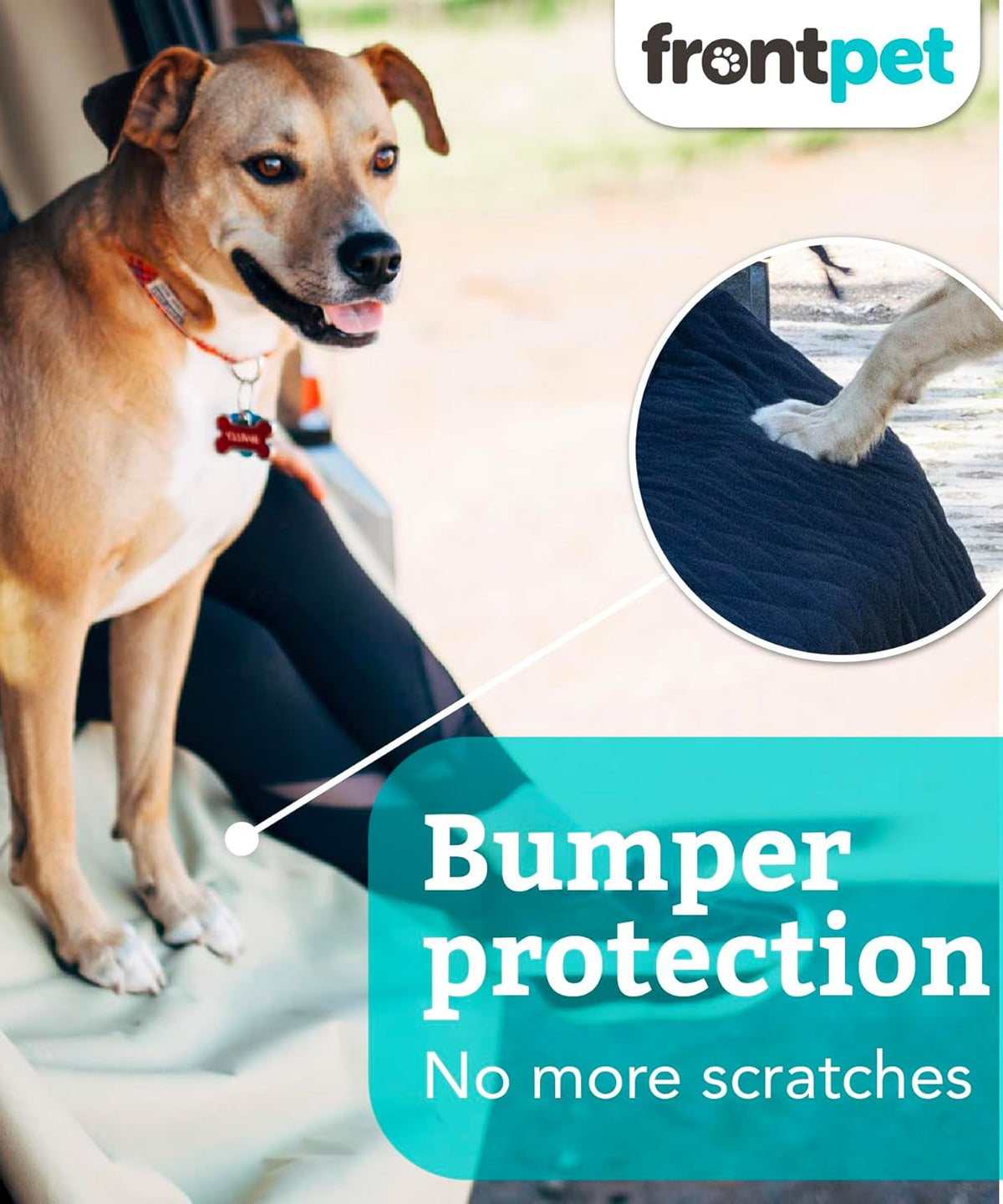 SUV Cargo Liner for Dogs - Water-Resistant Pet Trunk Cargo Cover Mat for SUVs and Sedans with Bumper Flap Protector, Trunk Cover, Non-Slip Liner, (35" X 40") Upgraded 2025