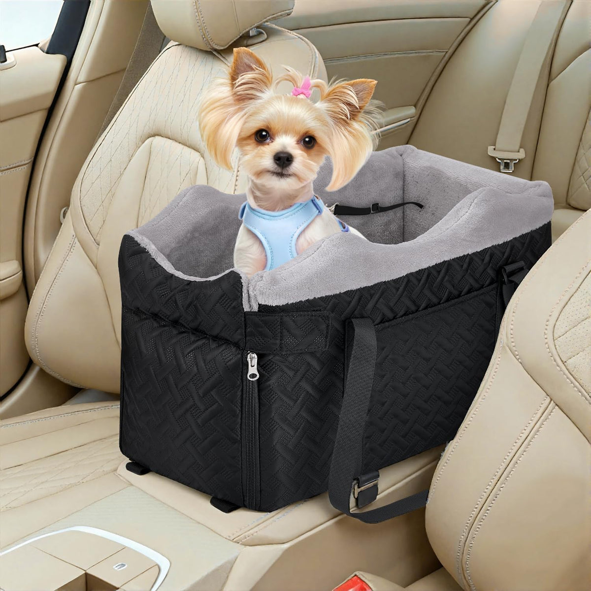 Console Dog Car Seat - Portable Center Dog Car Seat for