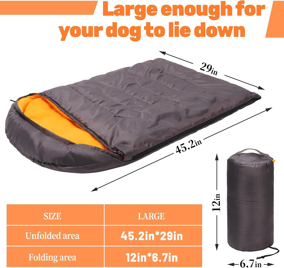 Lifeunion Dog Sleeping Bag with Storage Bag Waterproof Warm