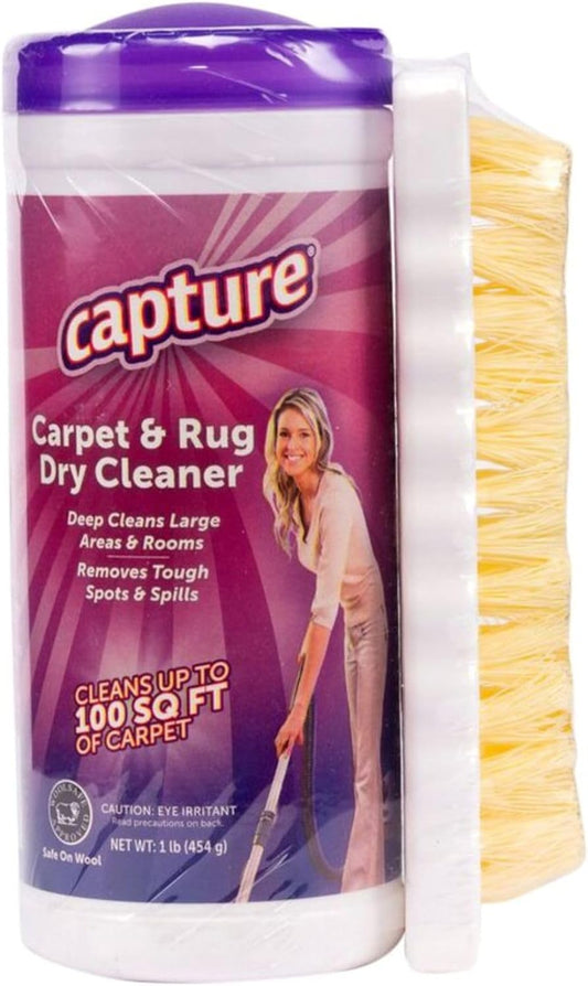 Carpet & Rug Dry Cleaner w/Brush - Dogs & Cats Pet, Home