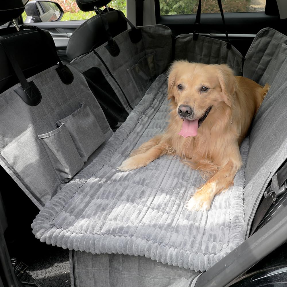 Dog Car Seat Cover for Back Seat, Dog Bed for Car, Fit for