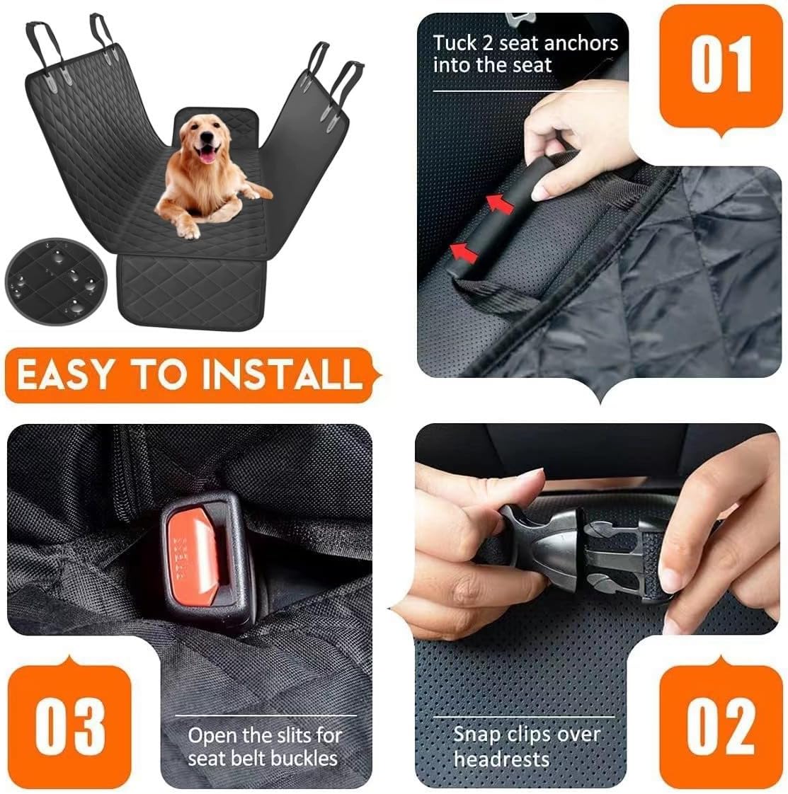 Dog Car Seat Cover for Back Seat for 2024 2025 Subaru