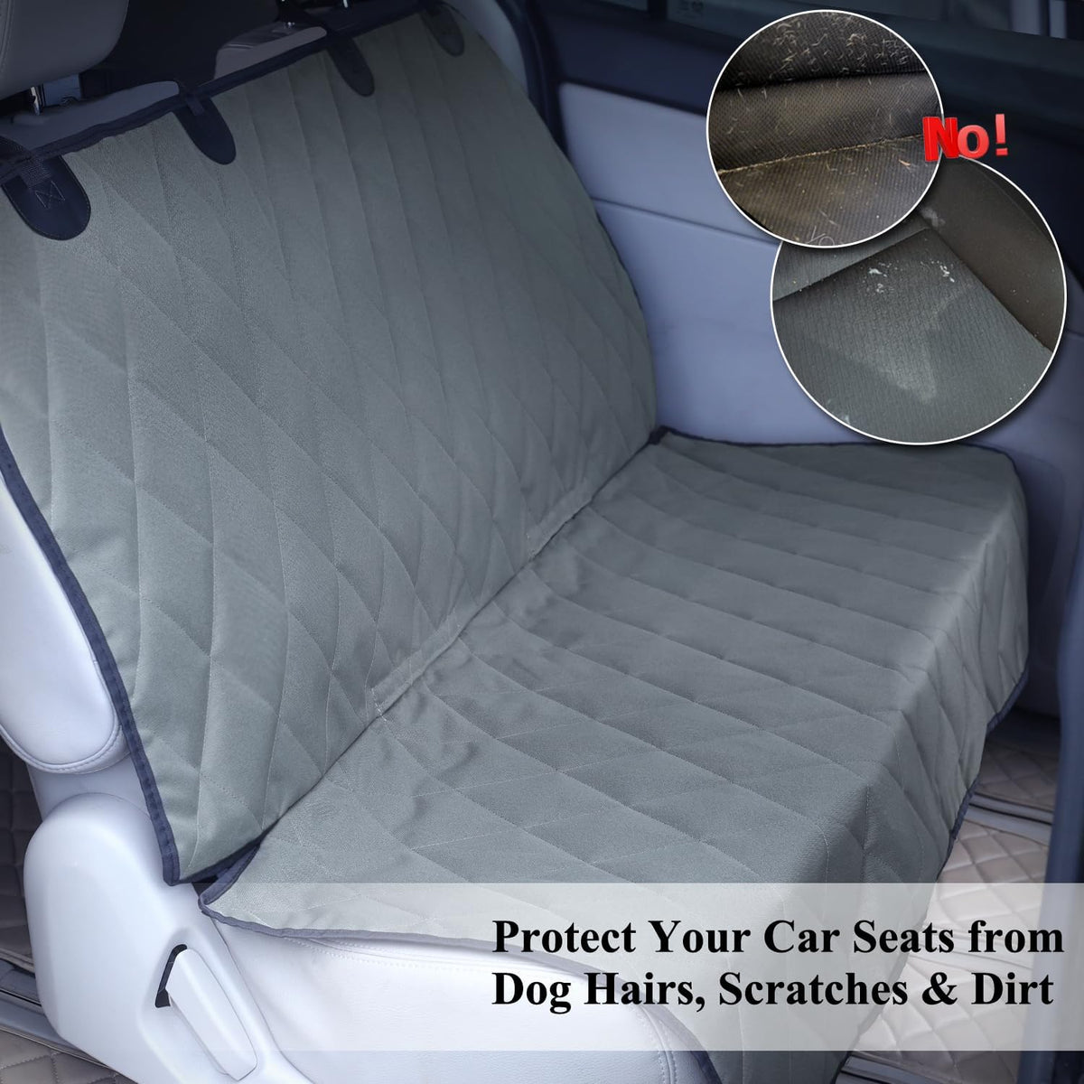 Dog Seat Cover Quickcover Seat Protector for Dog, Backseat