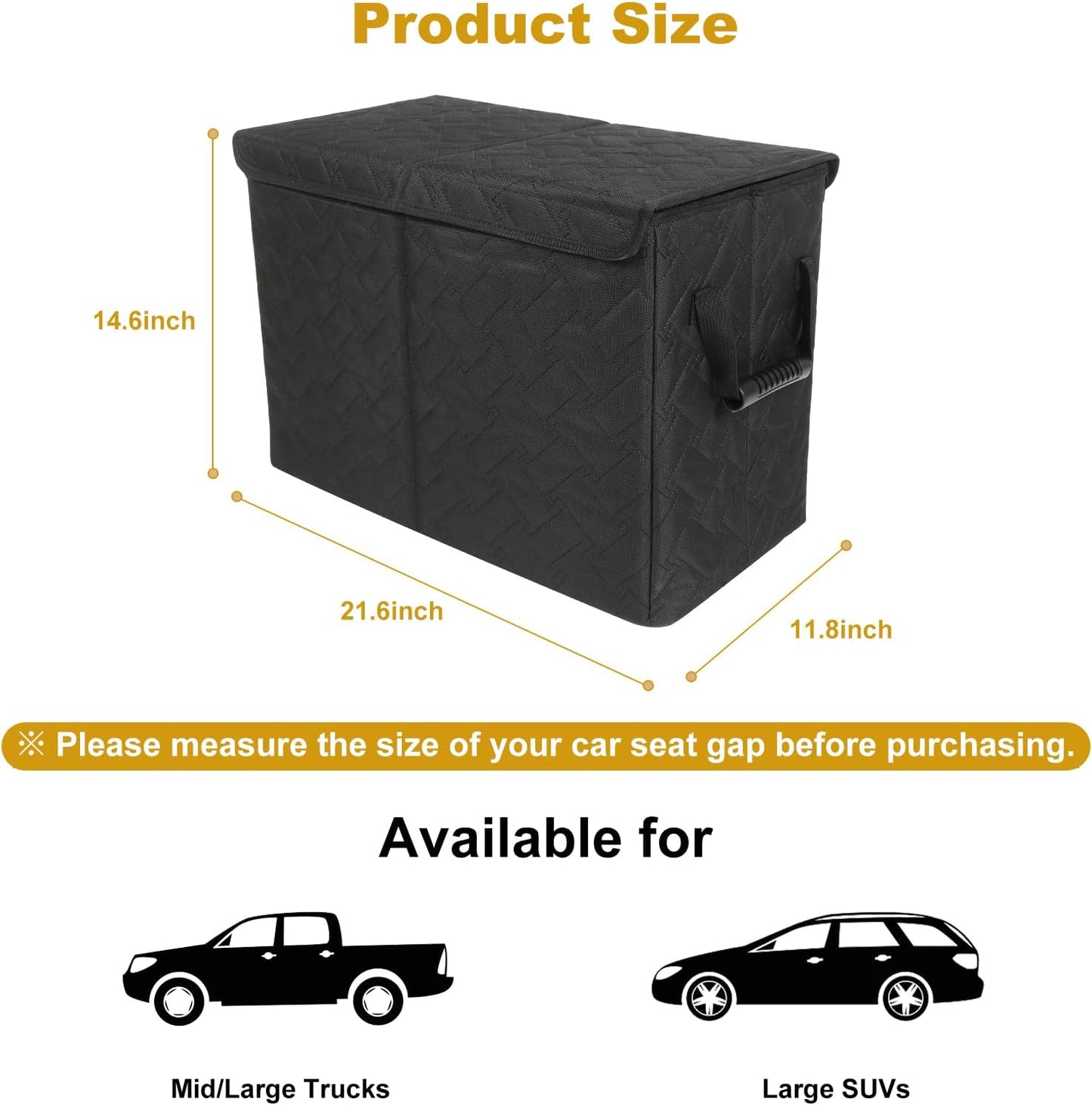 Car Seat Extender for Large Dogs, Front & Back Seat
