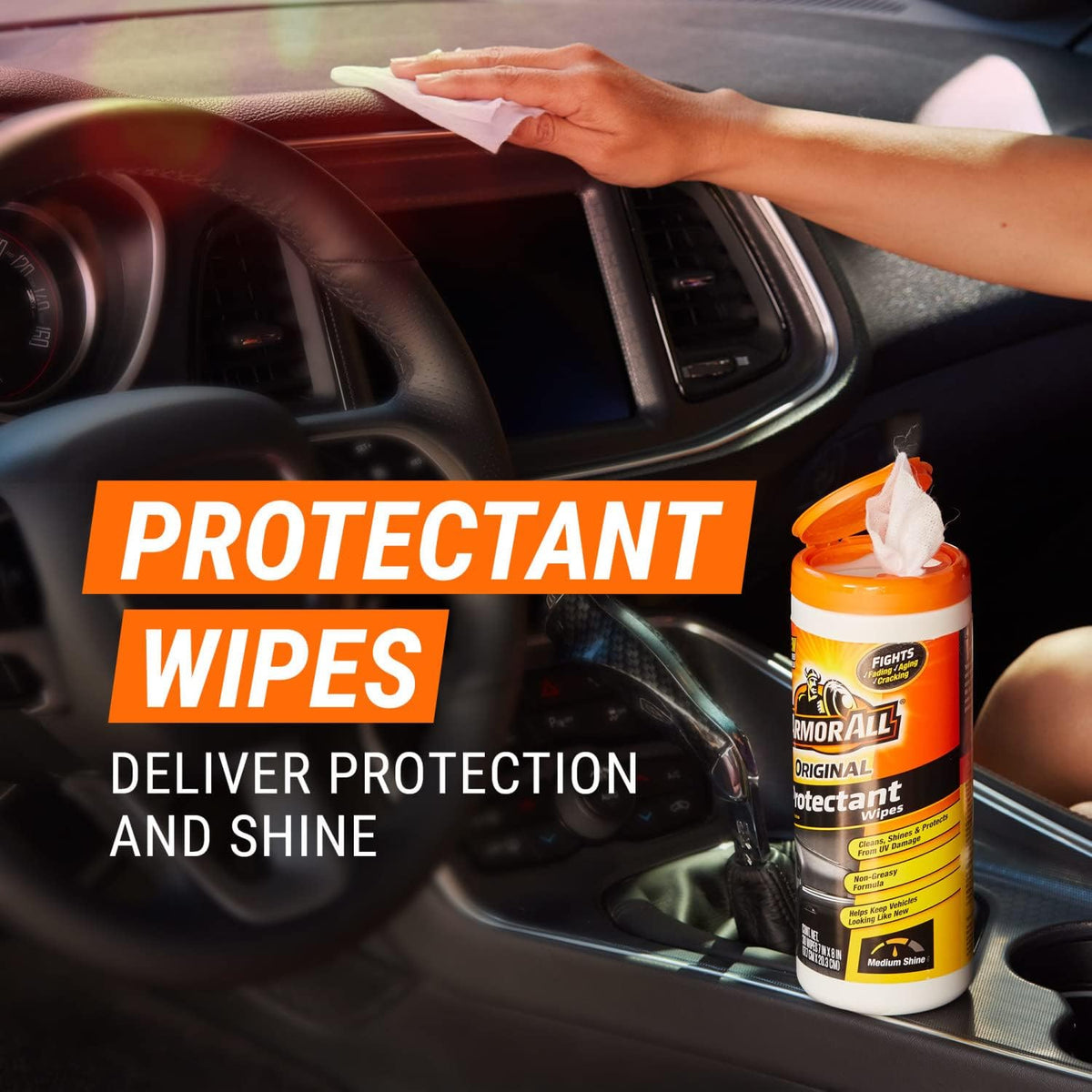 Car Cleaning Wipes and Car Protectant Wipes, Wipes for