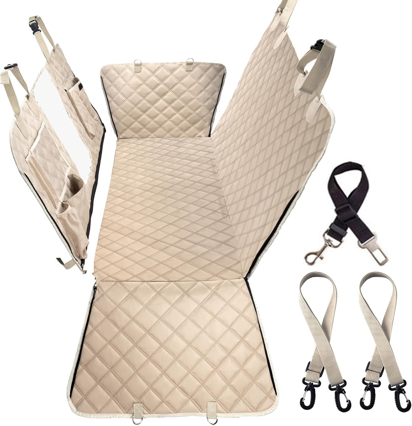 Dog Car Seat Cover for Back Seat, Dog Hammock for Car