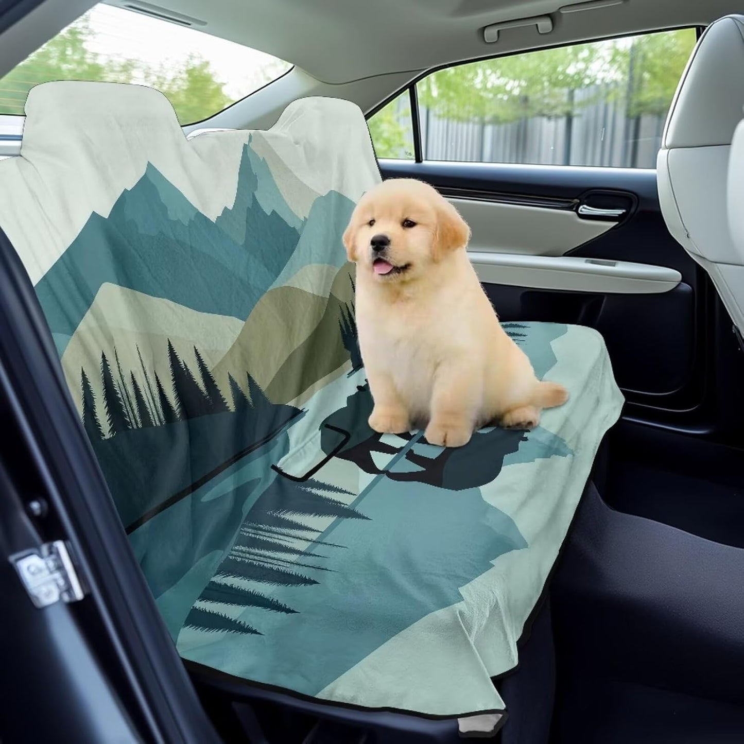 Car Back Seat Pet Cover for Dogs Cats Auto Seat Towel Cover