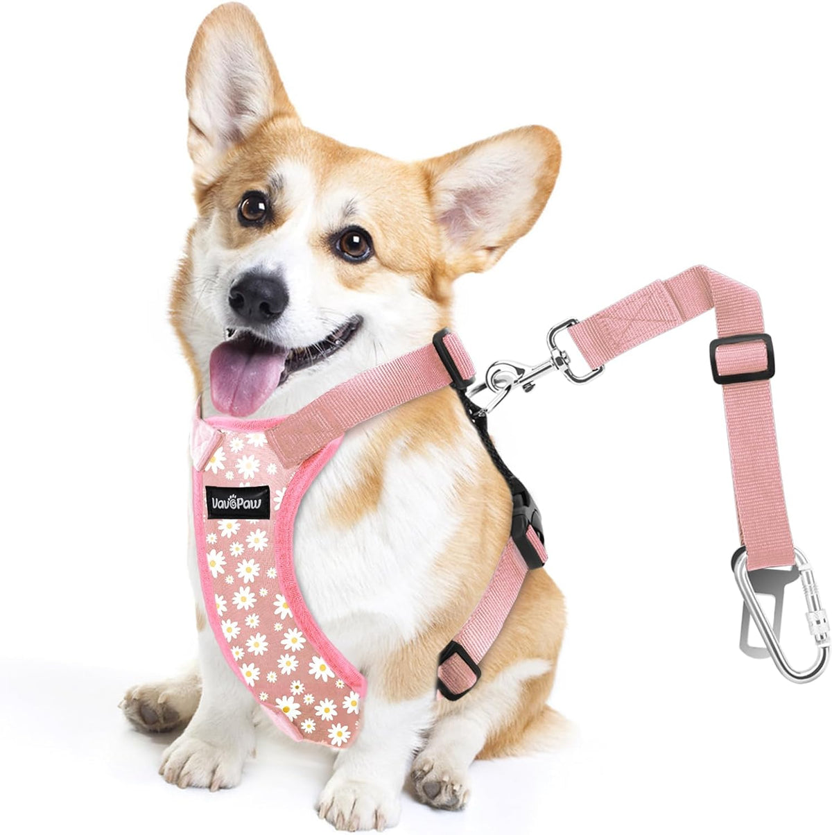 Dog Seat Belt, Safety Vest Dog Car Harness with Adjustable