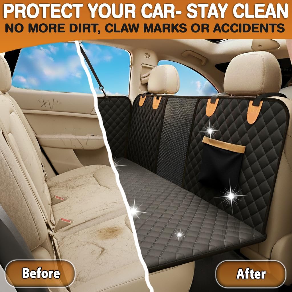 Back Seat Extender for Dogs – Hard Bottom Car Seat Cover
