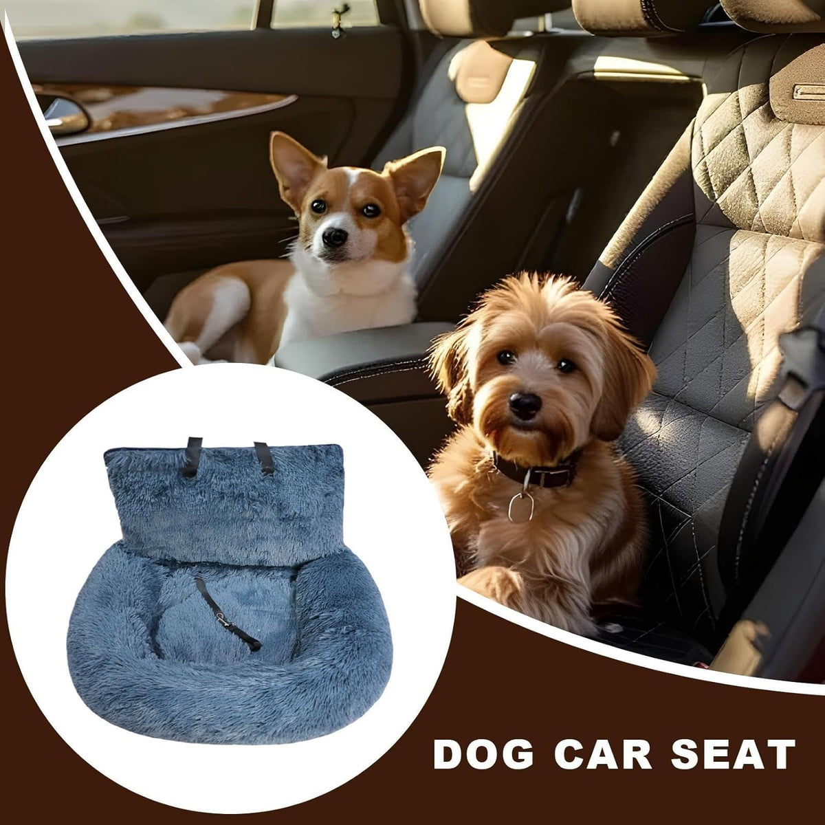 Dog Seat for Car | Soft Dog Car Seat Boosters | Pet