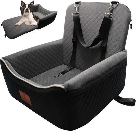 Dog Car Seat Bed 2 in 1 for Small/Medium Dogs up to 35