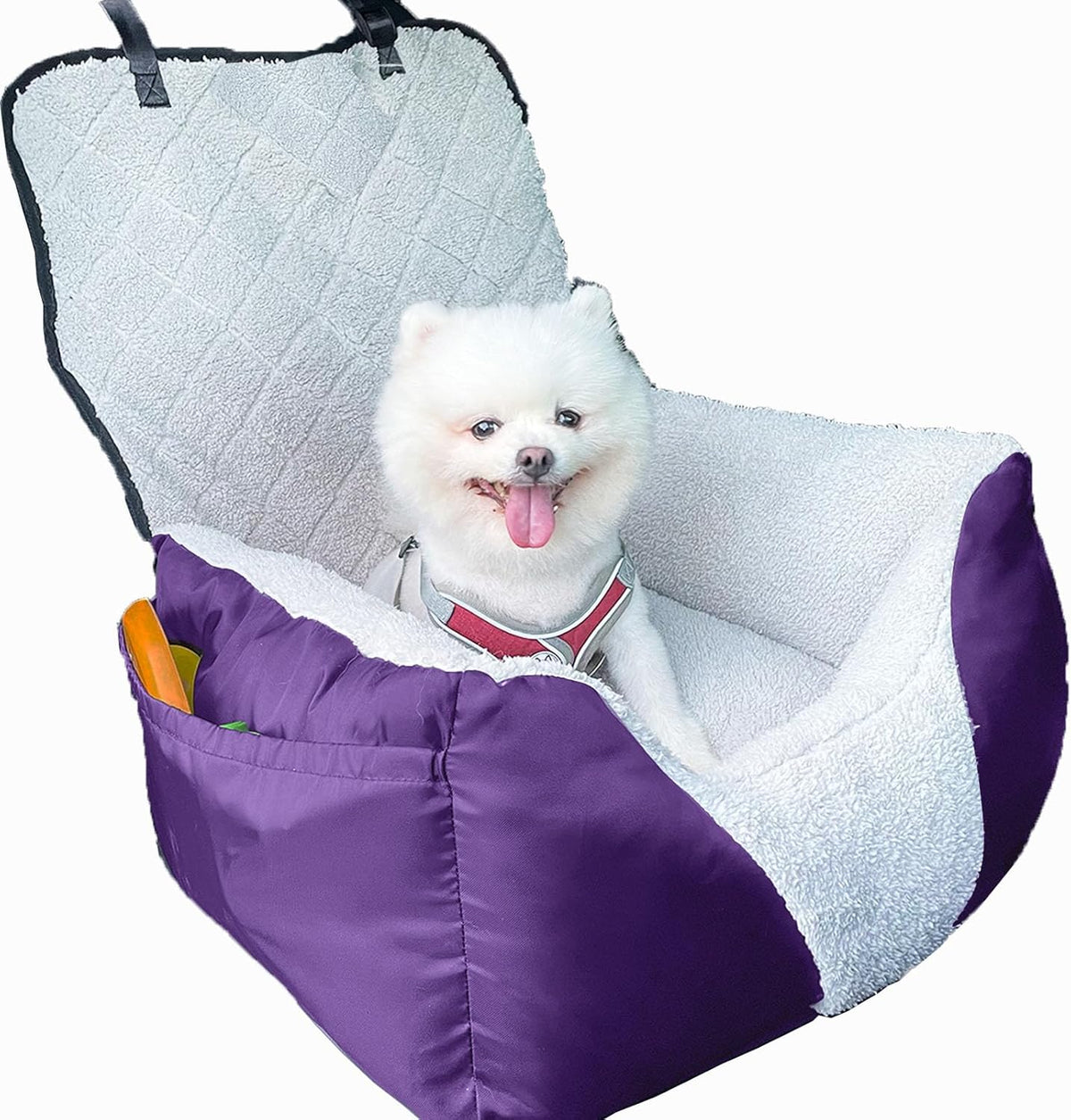 Car Seat Suitable for Small Dogs, Pet CarSeat with Storage
