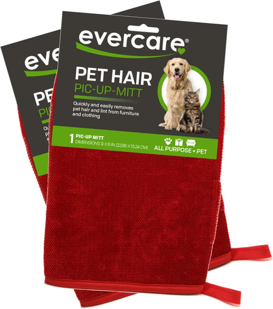Pet Hair Remover Glove Pic-Up Mitt - 2 Pack