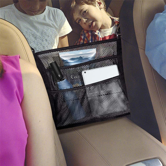 Dog Car Net Barrier Universal Pet Barrier Backseat Storage