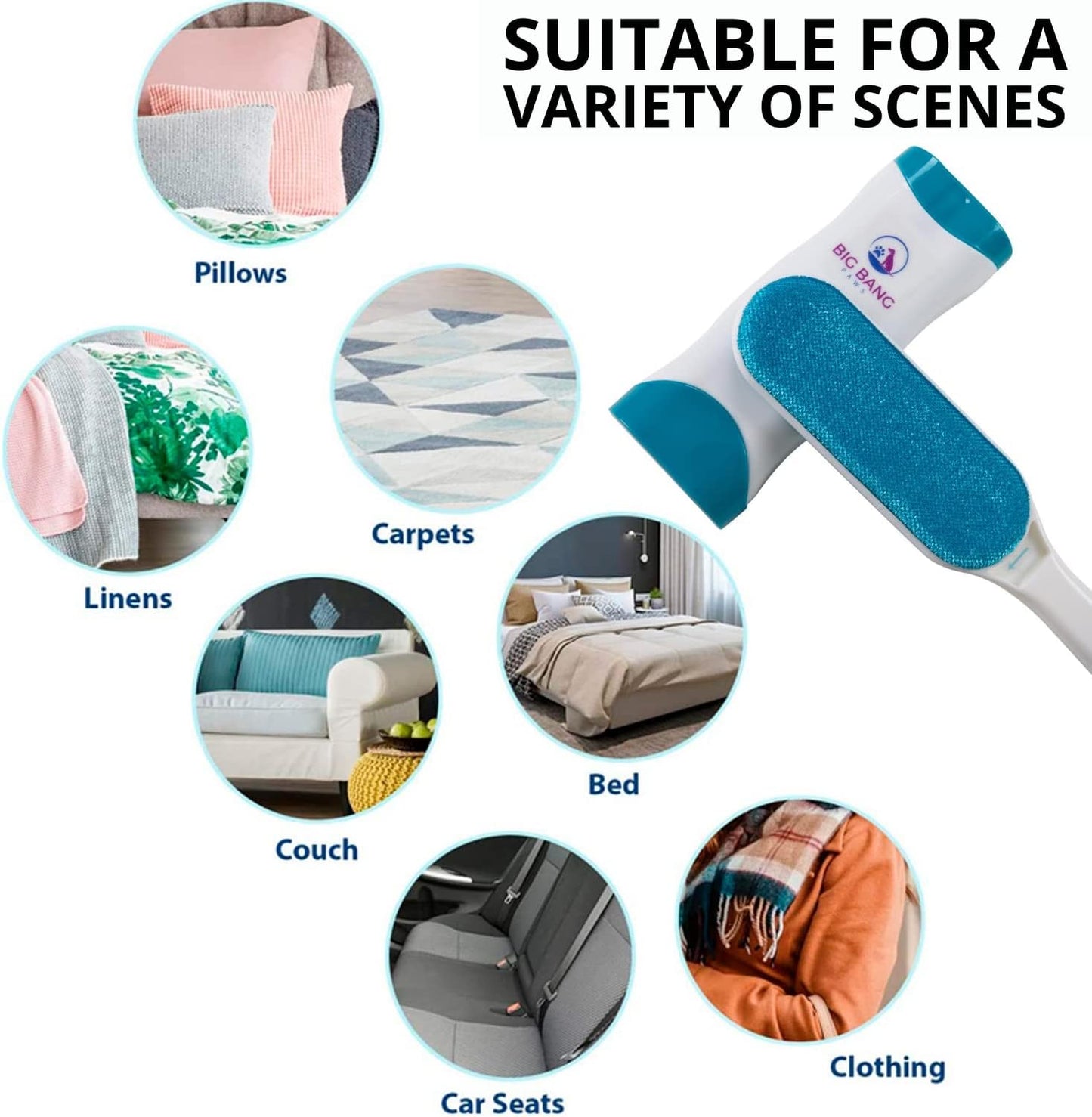 Pet Hair Remover Brush - Dog Hair Remover for Clothes
