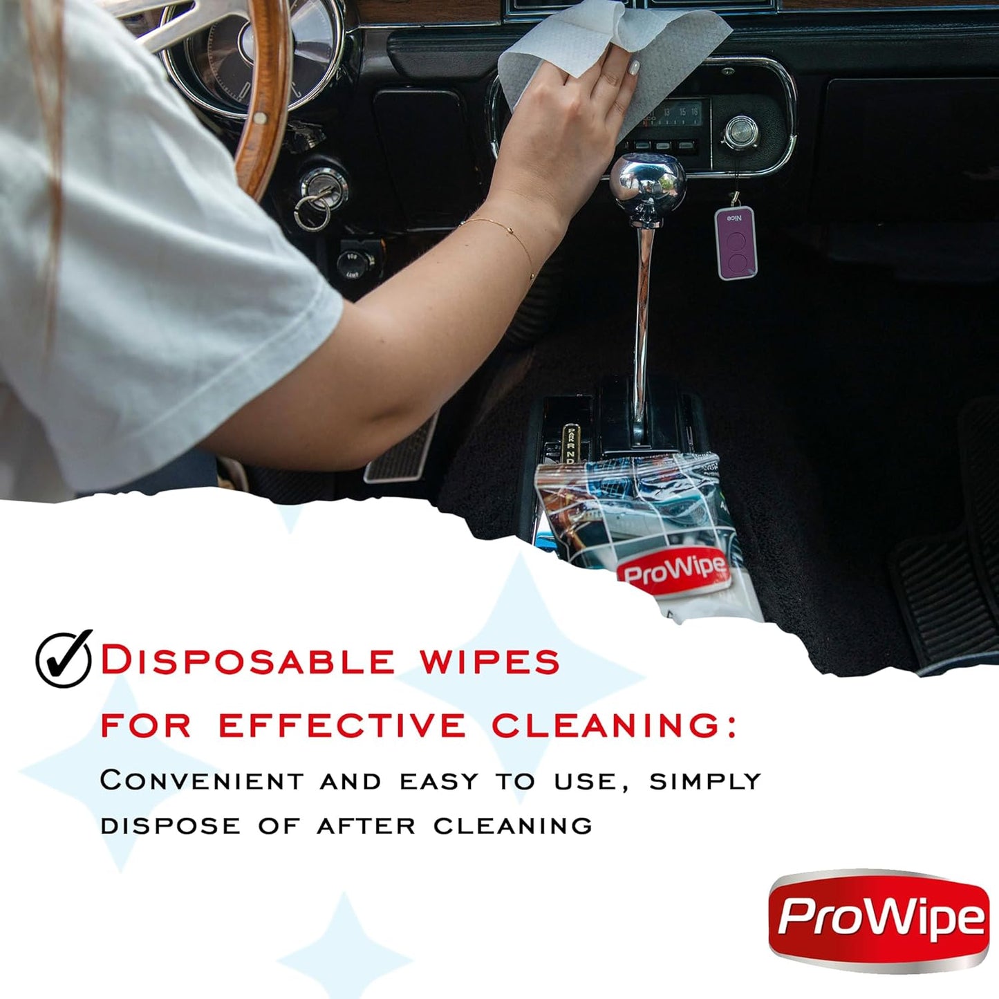 Car Cleaning Wipes - Car Interior Cleaner, Dashboard