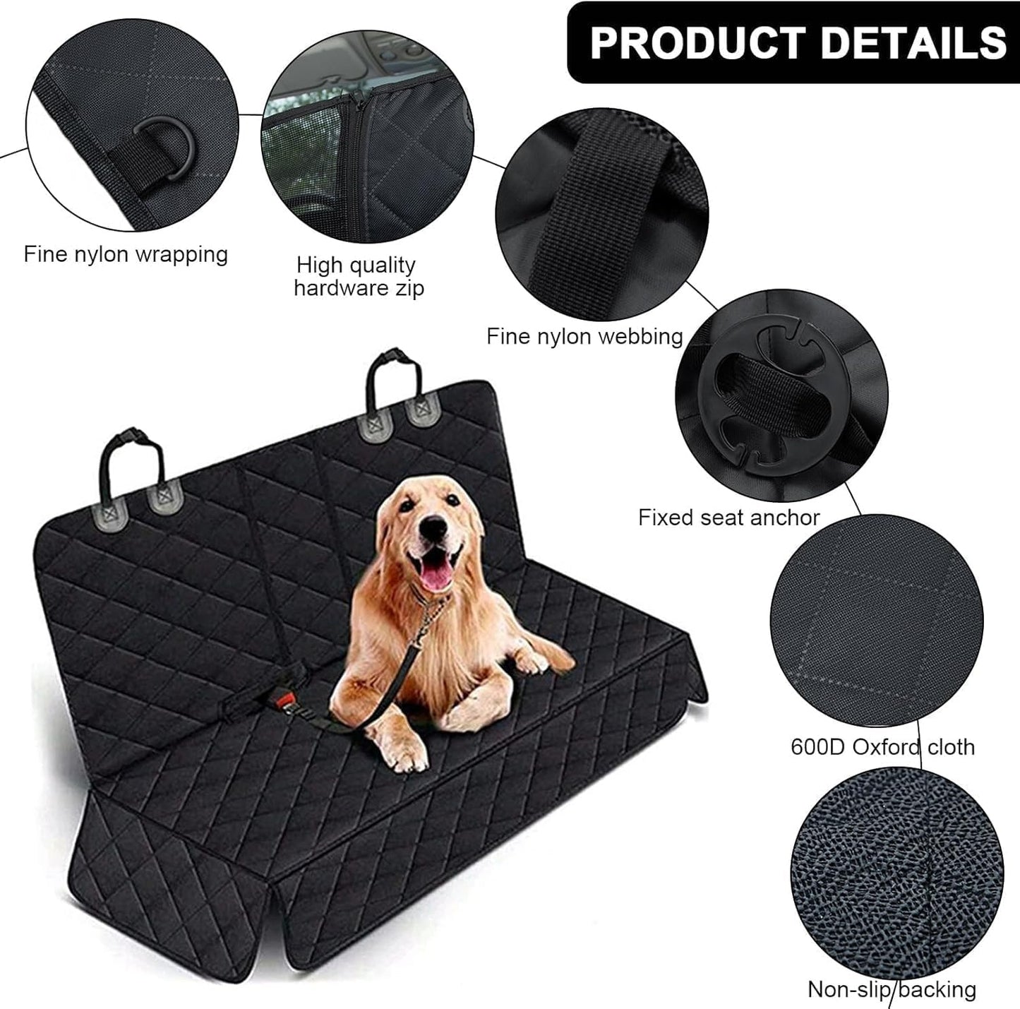 Dog Car Seat Cover for Toyota GR86 2022-2024, Back Seat