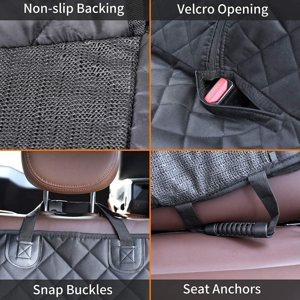 Dog Car Seat Cover for Back Seat Pet Cover for Dogs